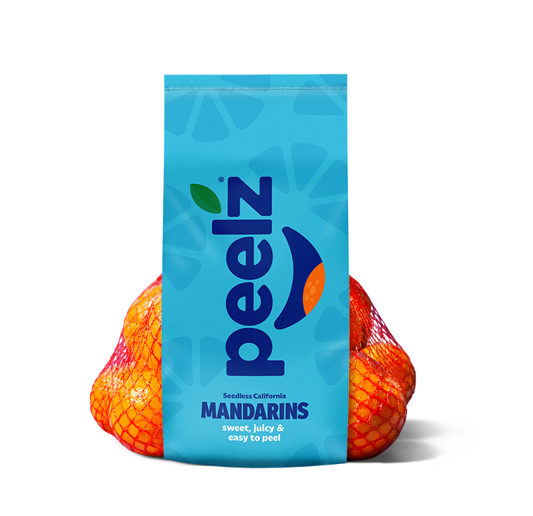 A bag of Peelz seedless California Mandarins