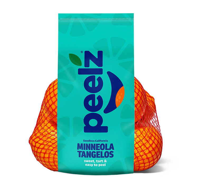 A bag of Peelz seedless California Minneola Tangelos