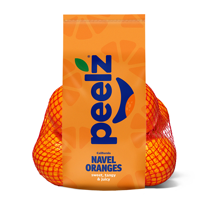 A bag of Peelz California Navel Oranges