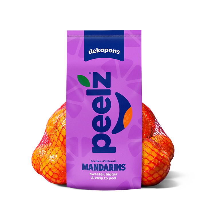 A bag of Peelz seedless California Mandarins